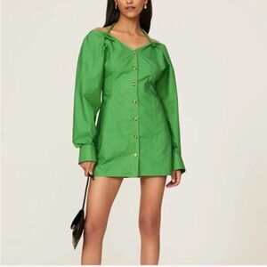 NANUSHKA Green Alyssa Mini Dress